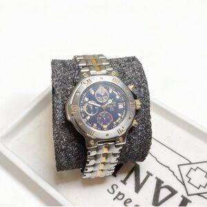 Bulova Marine Star 98G41 Chronograph - Two-Tone Blue Dial - 100M